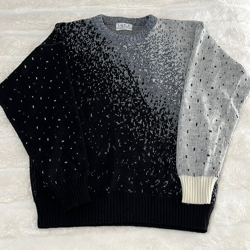 Vintage AREA Black & White Sweater